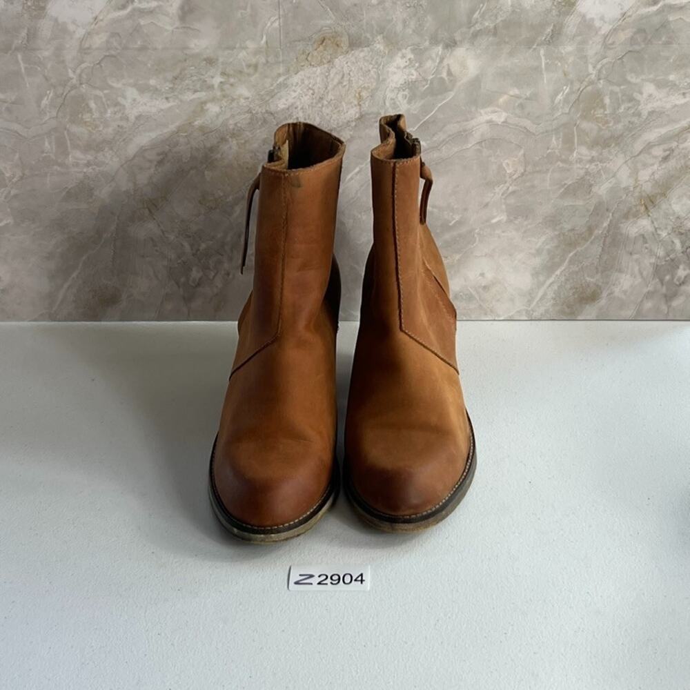 Steven Paradoxx Boots Women's Size 10 Brown Matte Leather Zip Ankle Booties - Picture 13 of 13